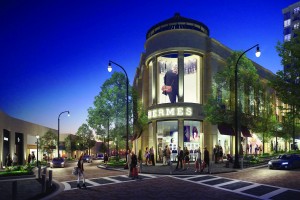 Hermès will anchor the new district in a 4,100-square-foot building at Buckhead Avenue and Bolling Way.